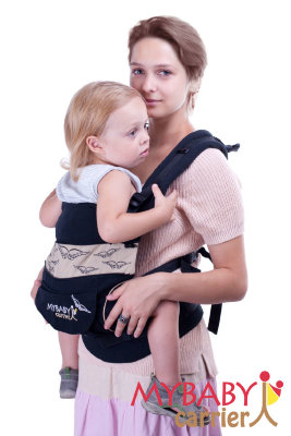 Эрго-рюкзак My Baby Stile, черный, птицы Слинг Май Бэби Керриер рекомендуется начать использовать с рождения и по достижении 20 килограммового веса. Даже один рюкзак уверенно прослужит вам, даст возможность ношения ребенка лицом к маме, сбоку, сзади или полулежа.